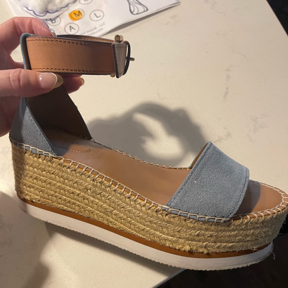 See by Chloe Espadrille Platform Sandal (Size: 36)
